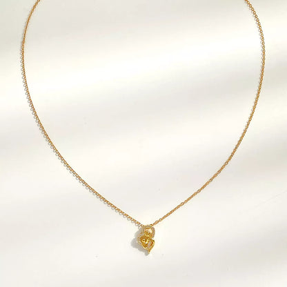 Zircon Pendant Necklace -