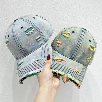 Distressed Adjustable Baseball Cap -