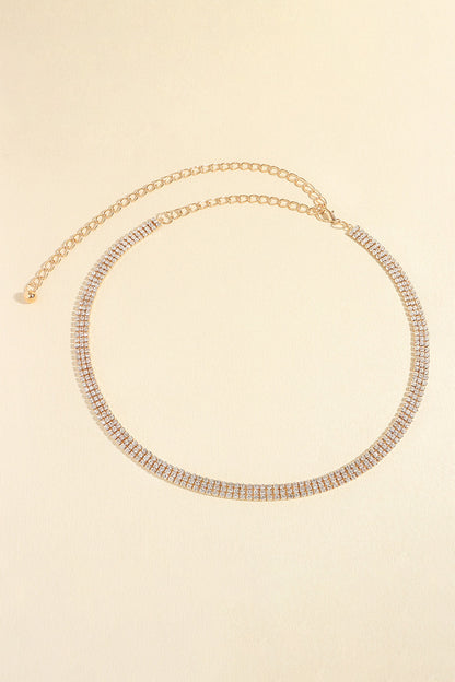 Rhinestones Alloy Belt -