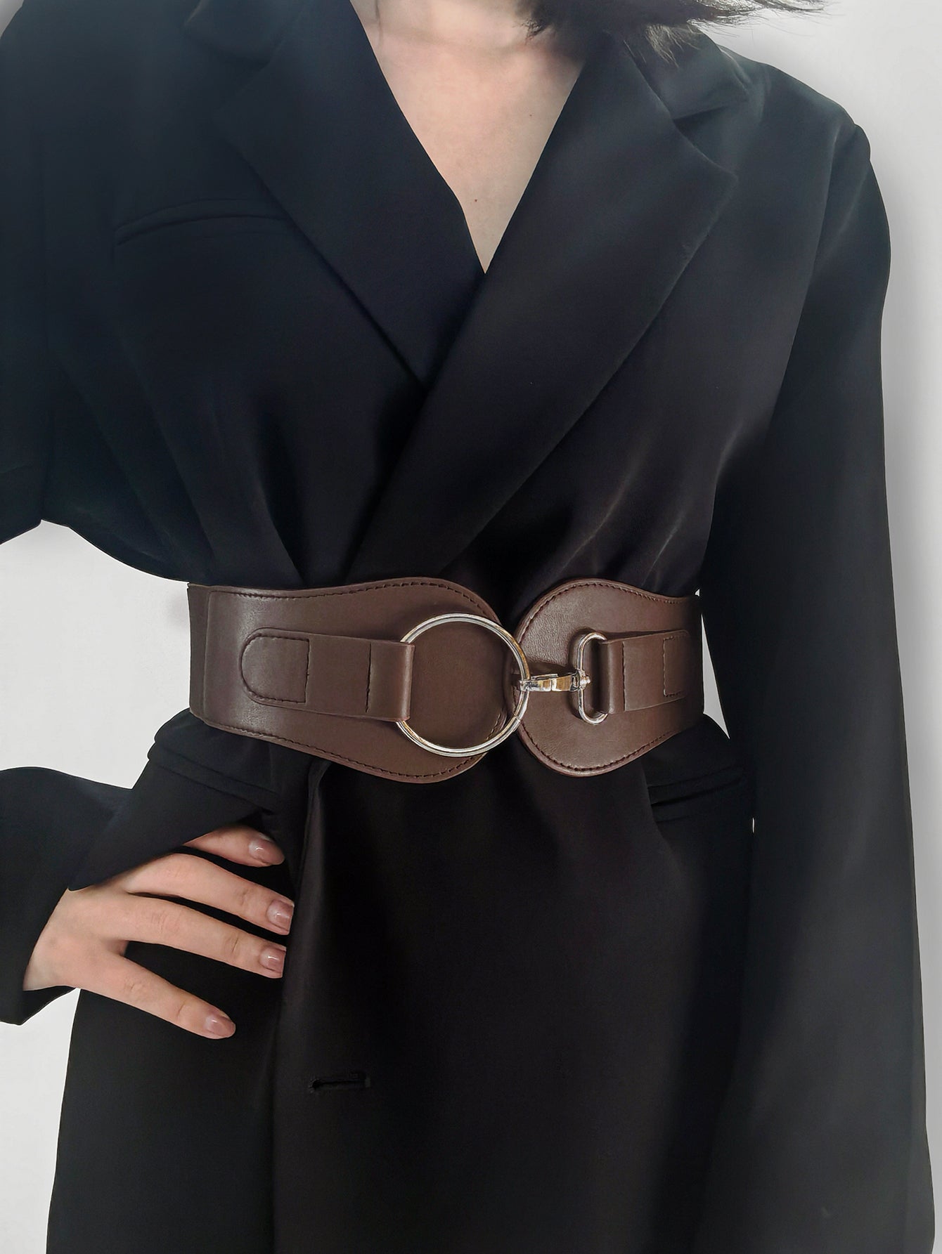 PU Elastic Wide Belt -