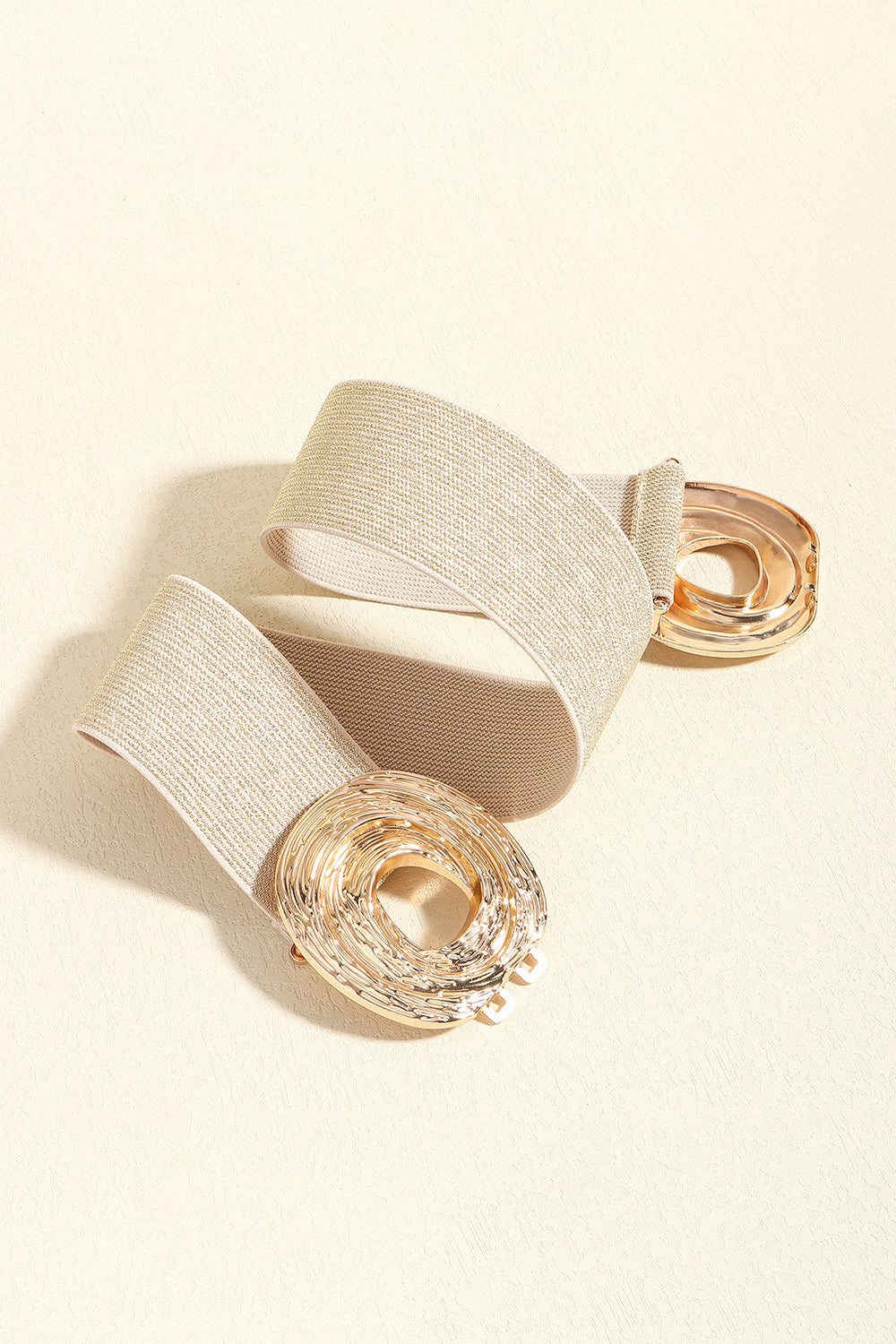 Zinc Alloy Belt - Beige One Size