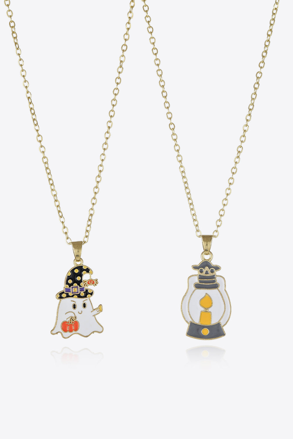 Two-Piece Halloween Theme Necklace Set - Style F One Size