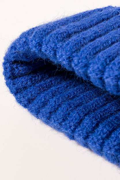 Rib-Knit Cuff Beanie -