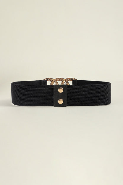 Buckle Elastic Wide Belt -