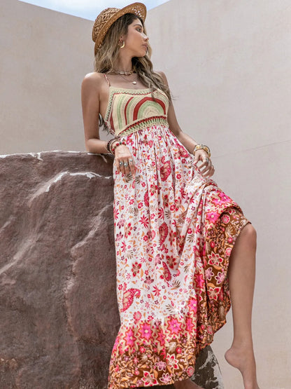 Printed Scoop Neck Cami Dress -