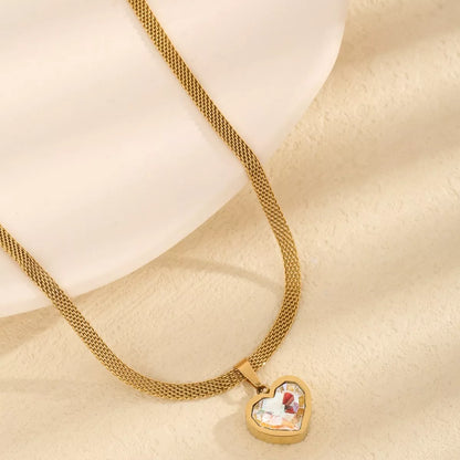 18K Gold-Plated Heart Necklace -