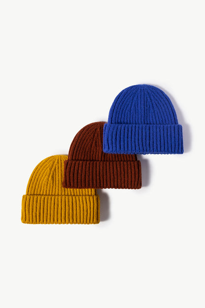 Rib-Knit Cuff Beanie -