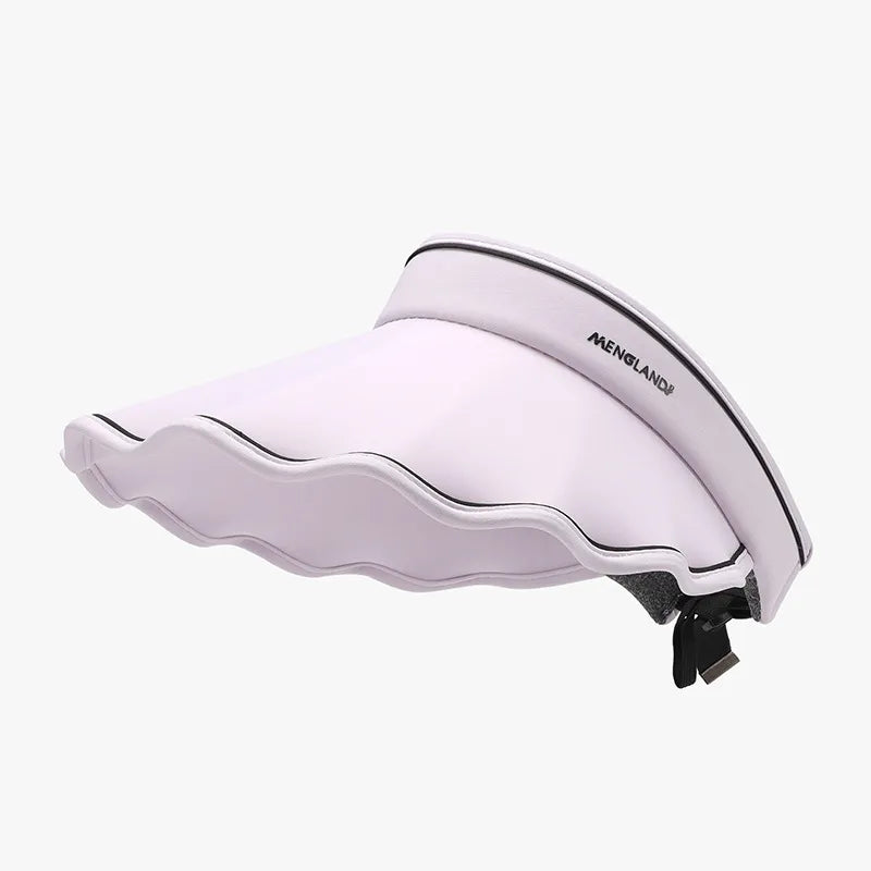 Adjustable Ice Silk Sun Hat - Pink Purple One Size