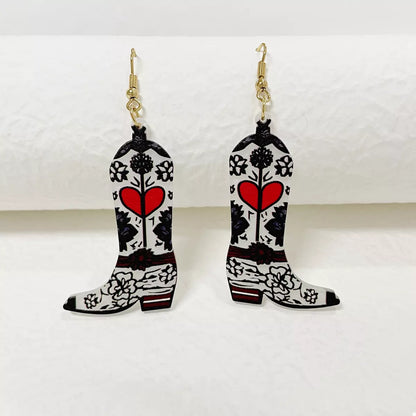 Cowboy Boot Dangle Earrings -