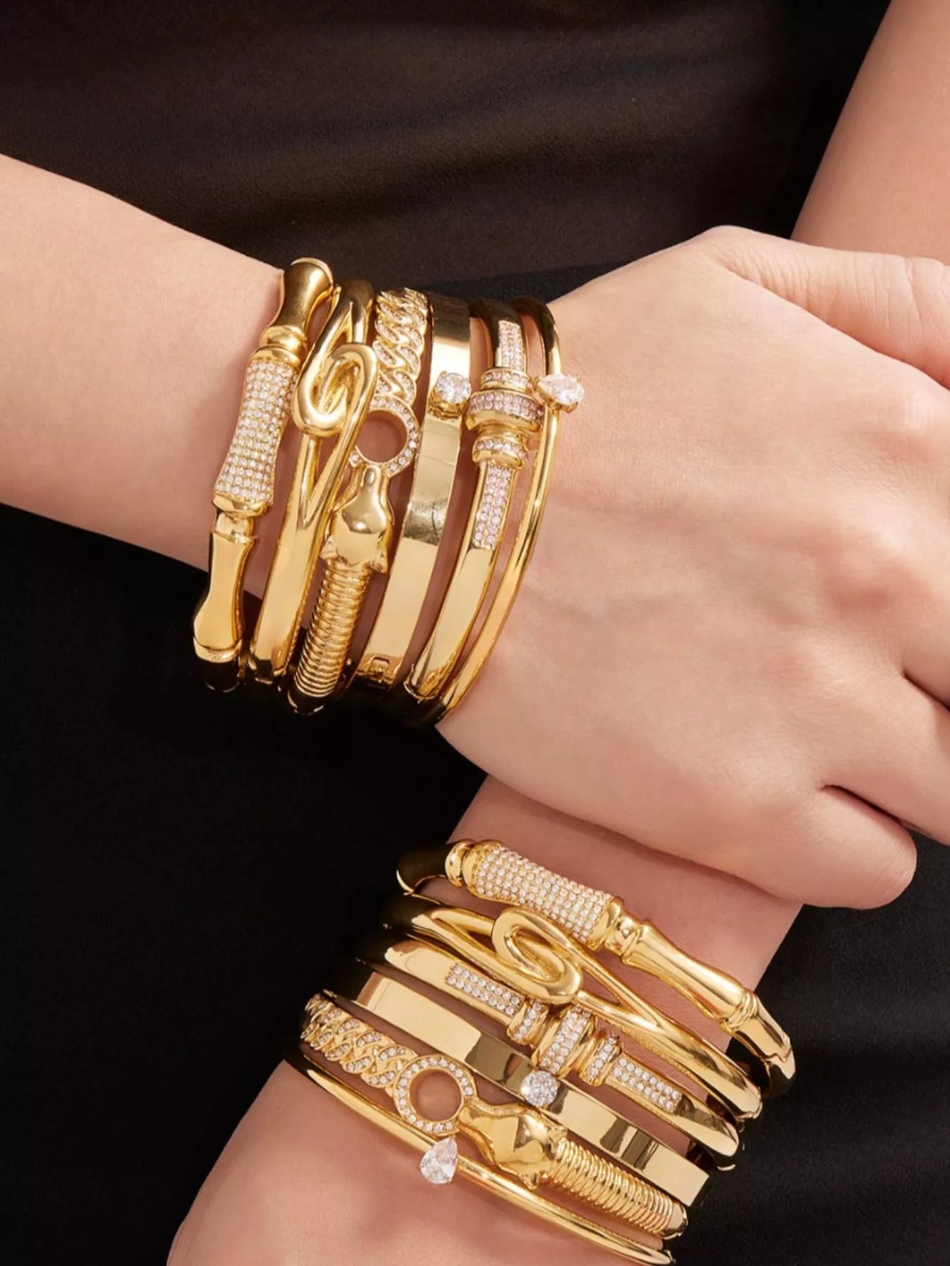 Gold-Plated Zircon Bracelet -