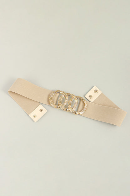 Buckle Elastic Wide Belt -