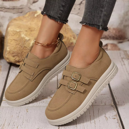 Buckle Accent Casual Loafers -
