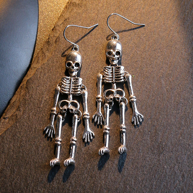 Skeleton Alloy Earrings -