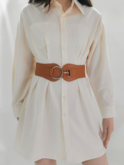 PU Elastic Wide Belt -