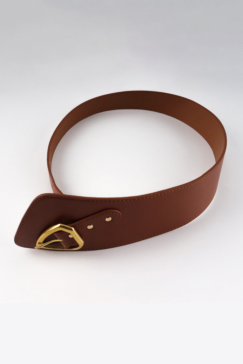 Irregular PU Leather Belt -