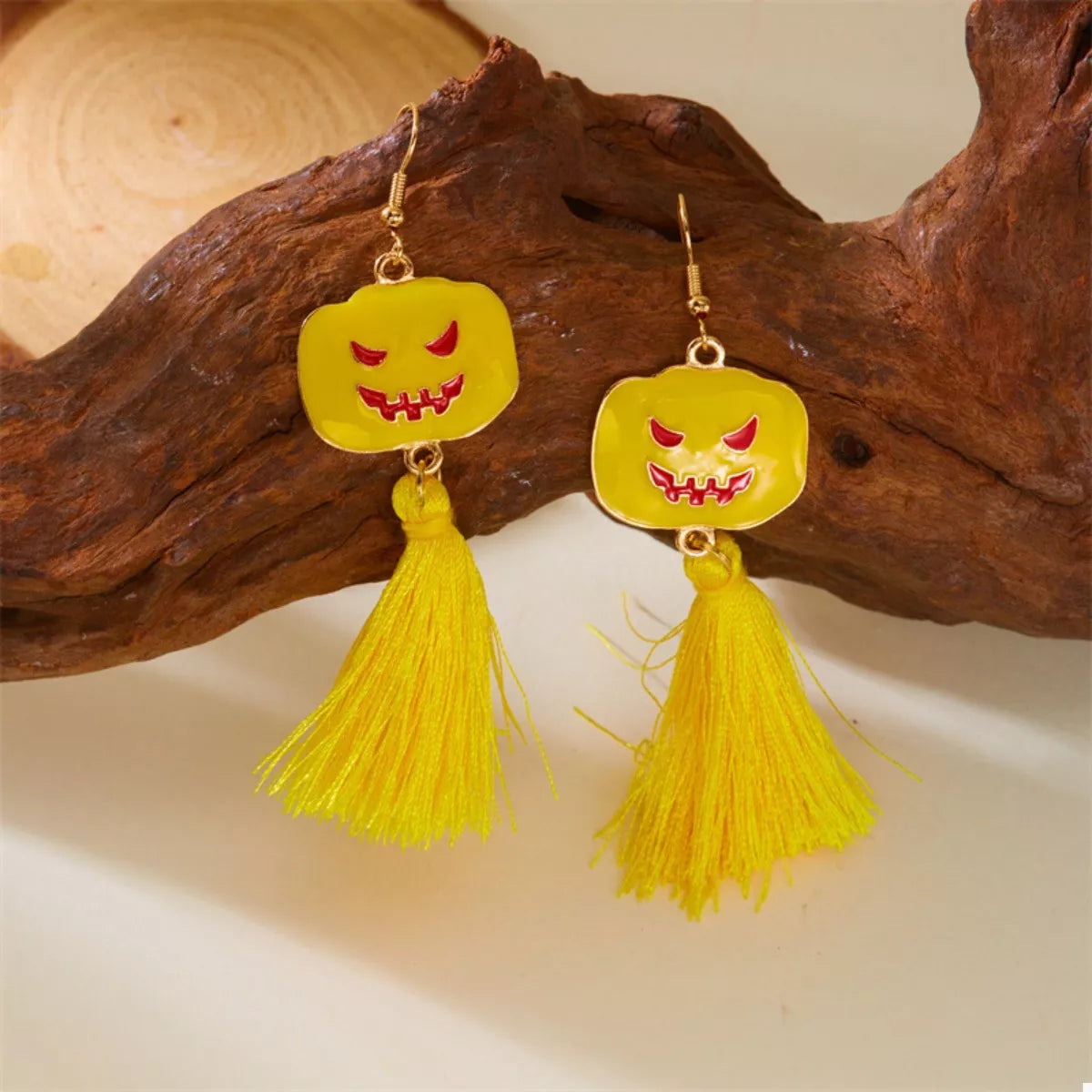 Ghost and Pumpkin Dangle Earrings -