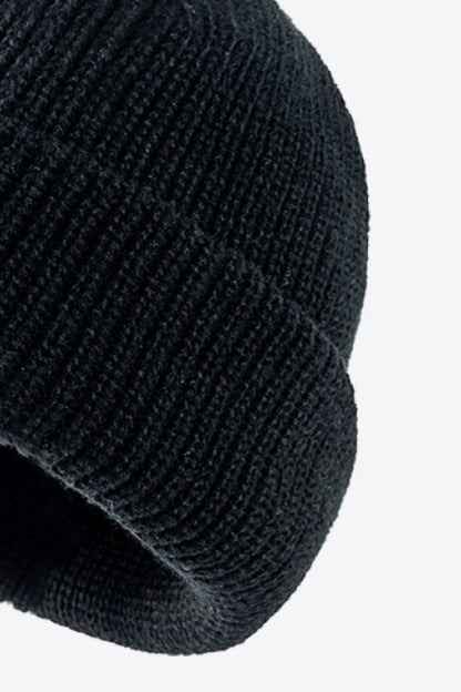 Calling For Winter Rib-Knit Beanie -