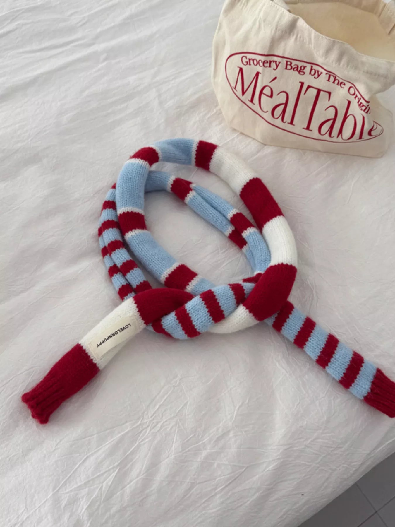 Striped Knitted Warm Scarf -