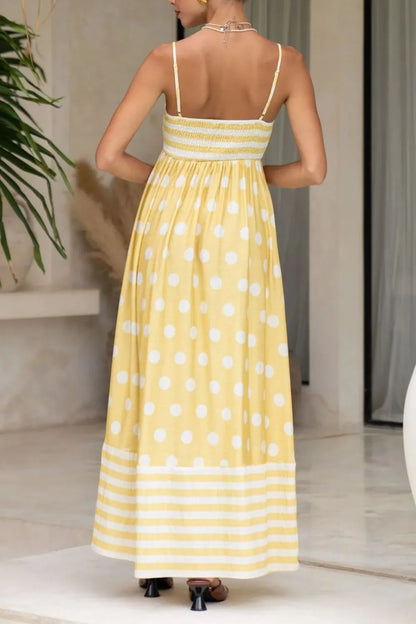 Polka Dot Square Neck Cami Dress -