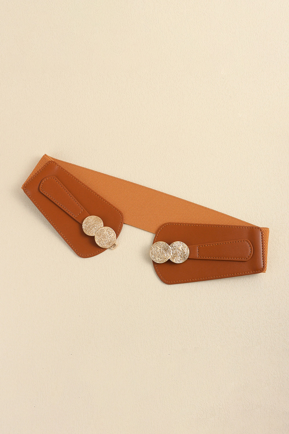 Alloy Buckle Elastic Belt -