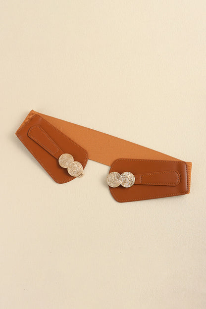 Alloy Buckle Elastic Belt -