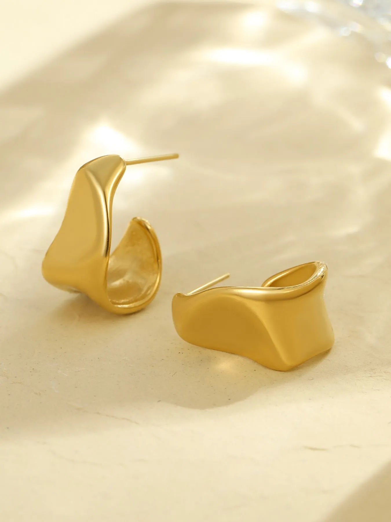 Stainless Steel Geometric Earrings - TypeB One Size