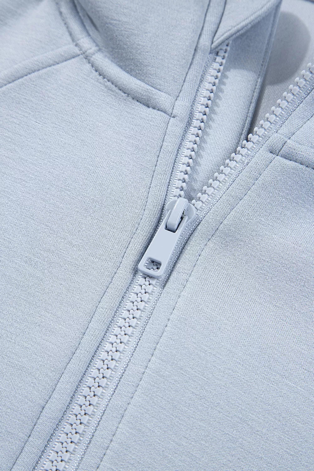 Half Zip Thumbhole Sleeve Hoodie and Pants Set -