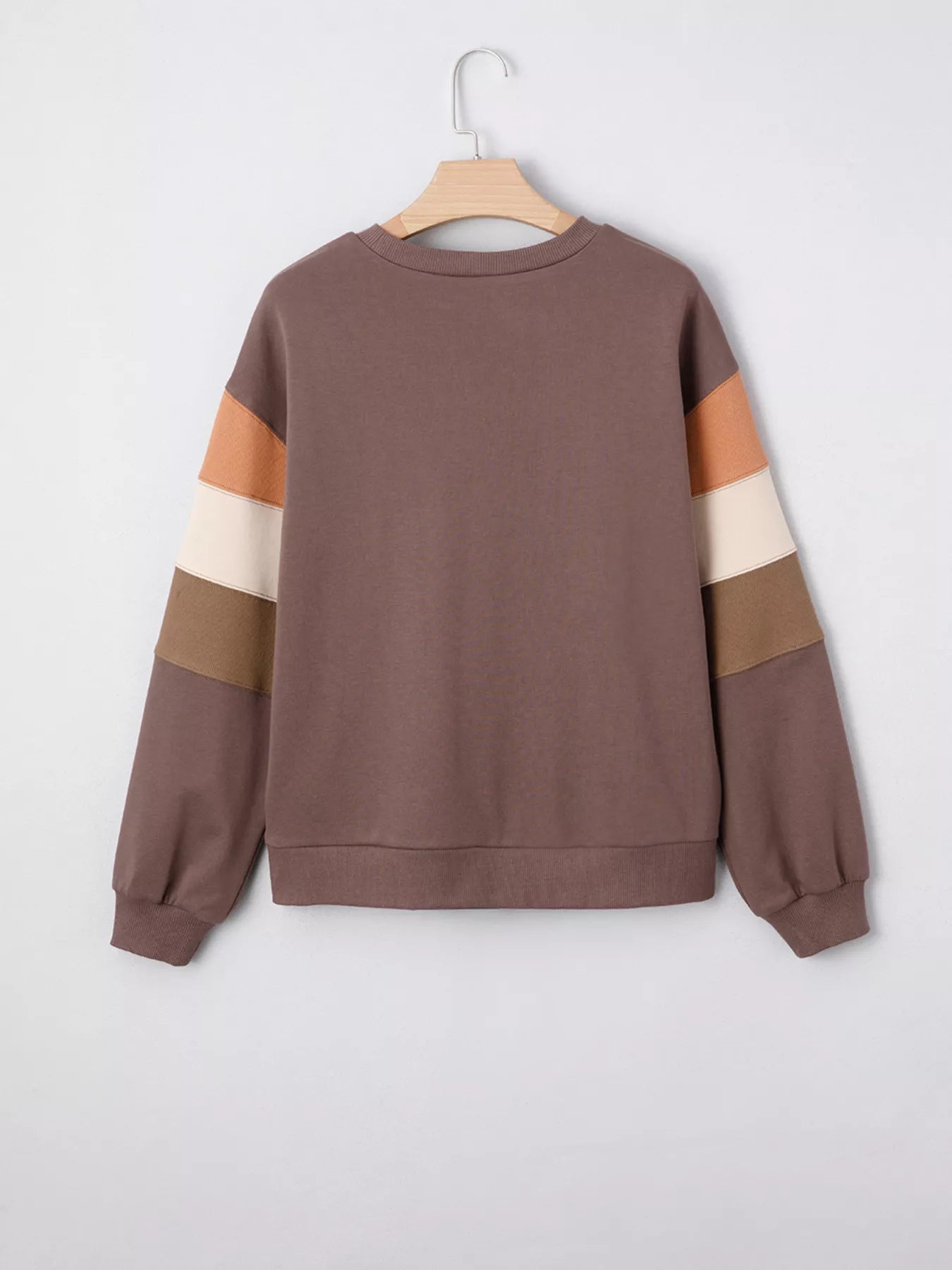 Sequin Bow Pumpkin Round Neck Sweatshirt -