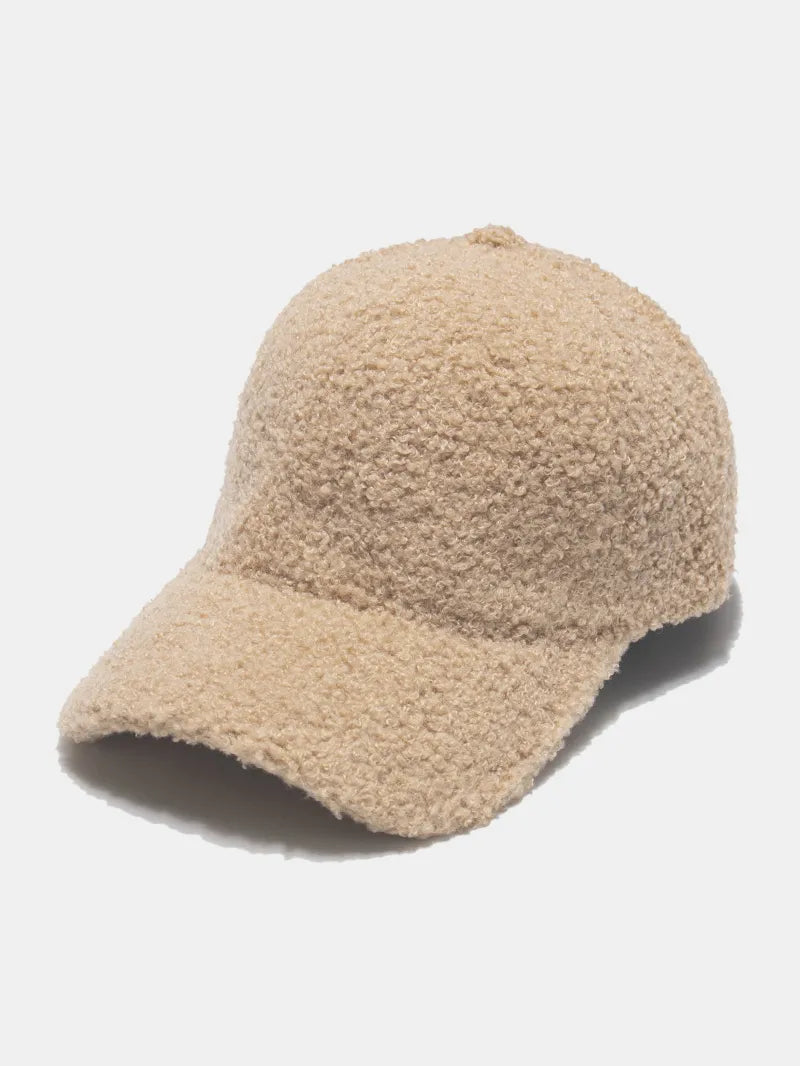 Sherpa Solid Color Baseball Cap - Khaki One Size