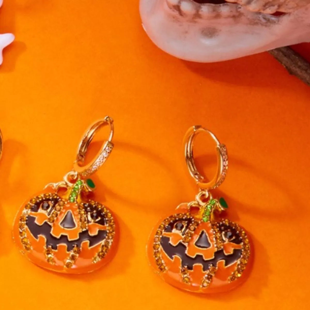 Pumpkin Drop Earrings -