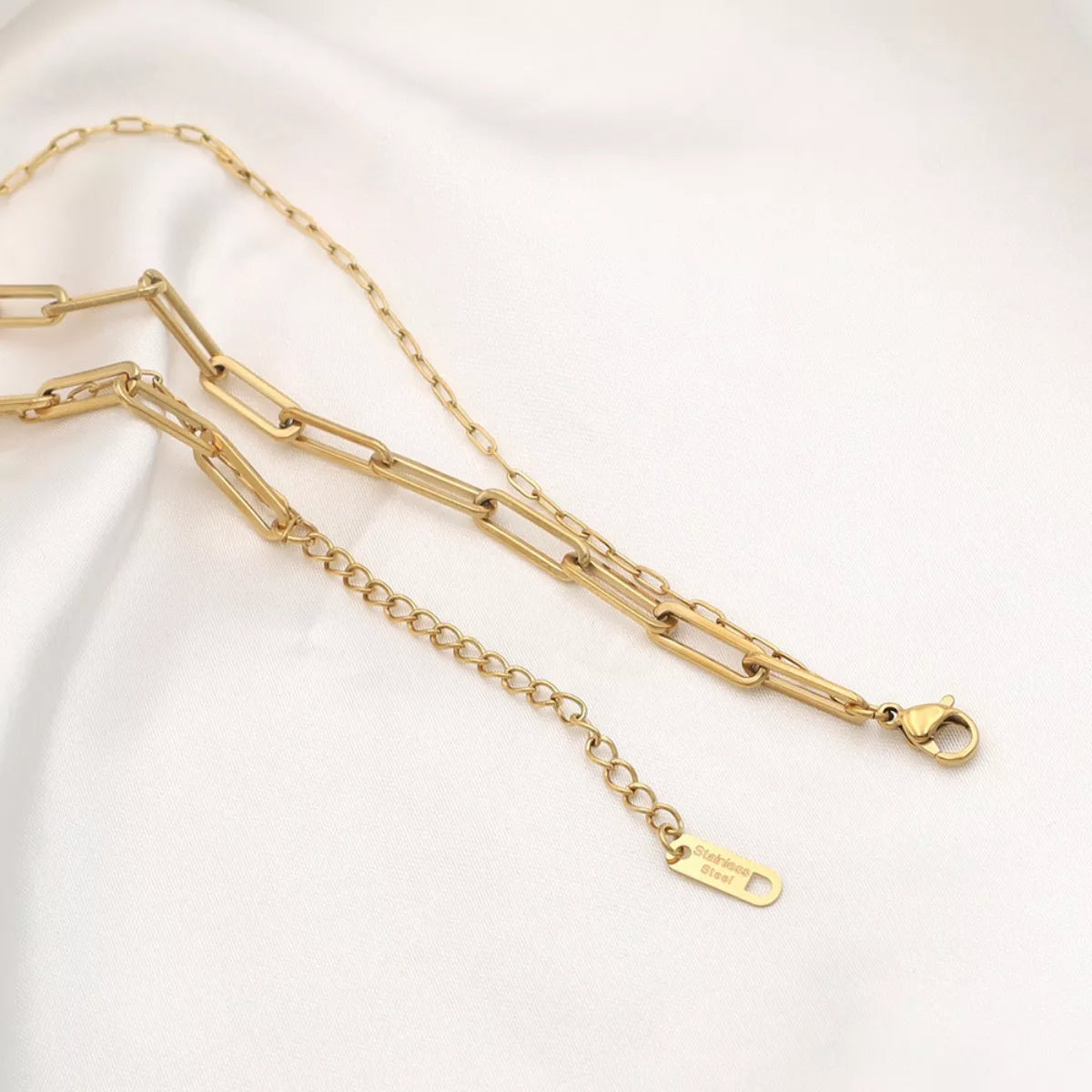 18K Gold-Plated Double Layered Necklace -