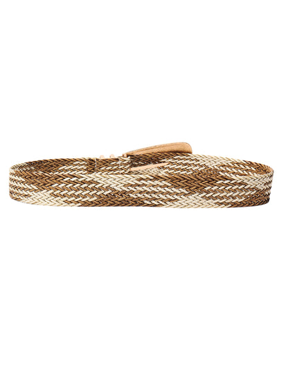 Irregular Buckle Braid Belt -