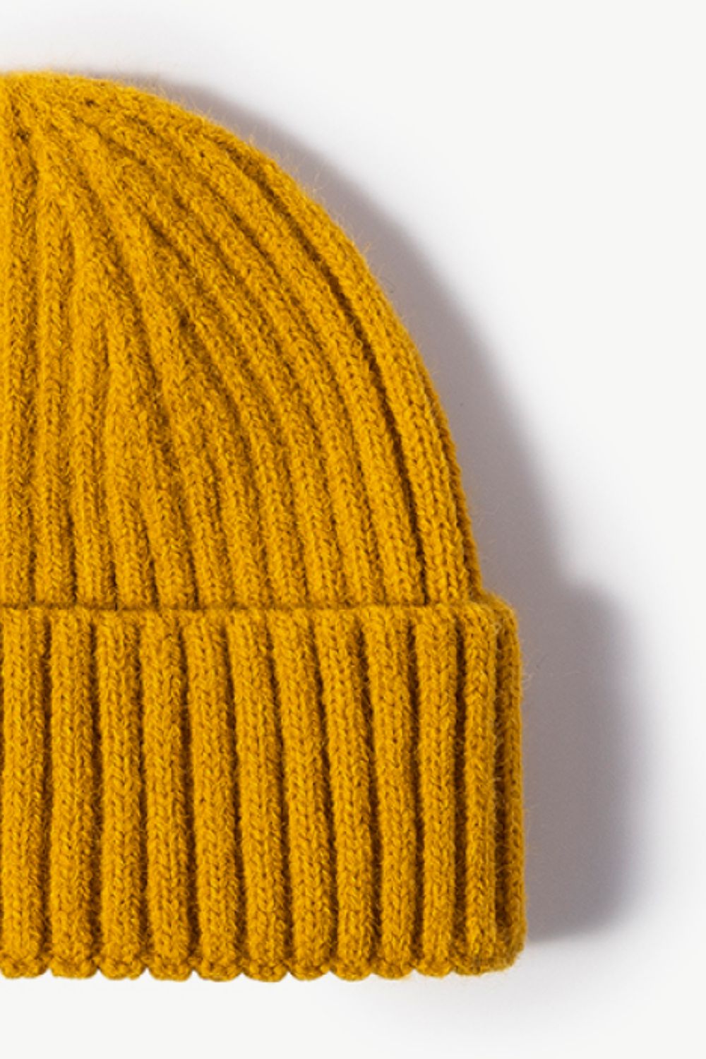 Rib-Knit Cuff Beanie -