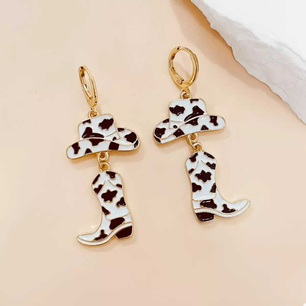 Cowboy Hat and Boot Dangle Earrings -