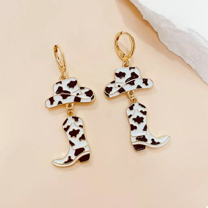 Cowboy Hat and Boot Dangle Earrings -