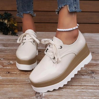 Lace Up Platform Sneakers -