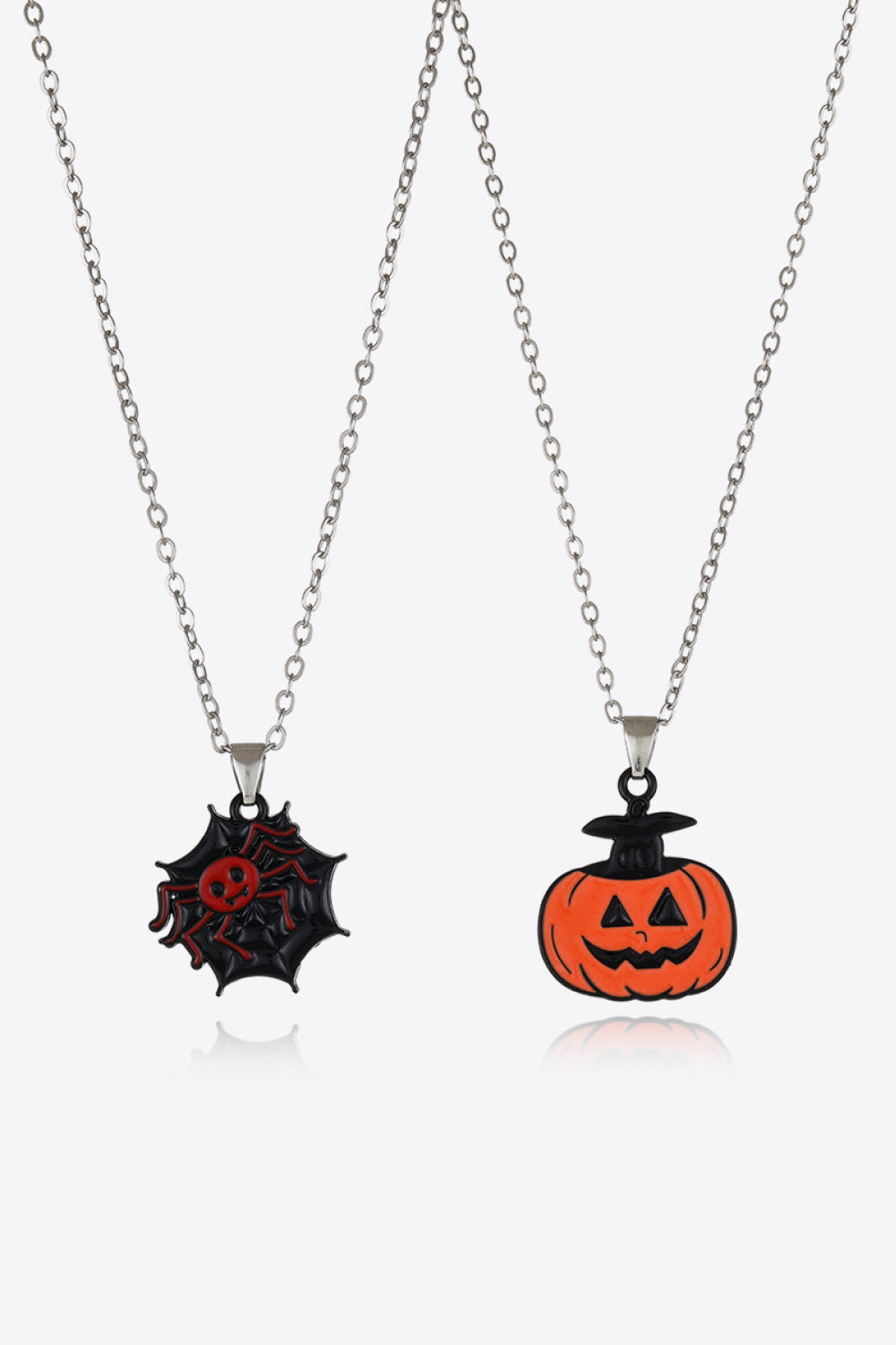 Two-Piece Halloween Theme Necklace Set - Style G One Size