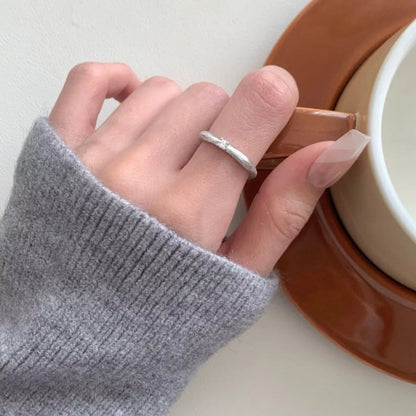 Sterling Silver Zircon Ring -