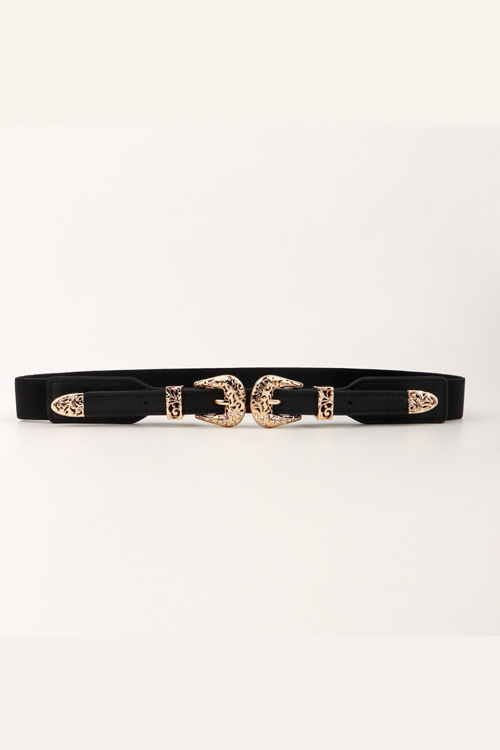 Double Buckle Elastic Belt -