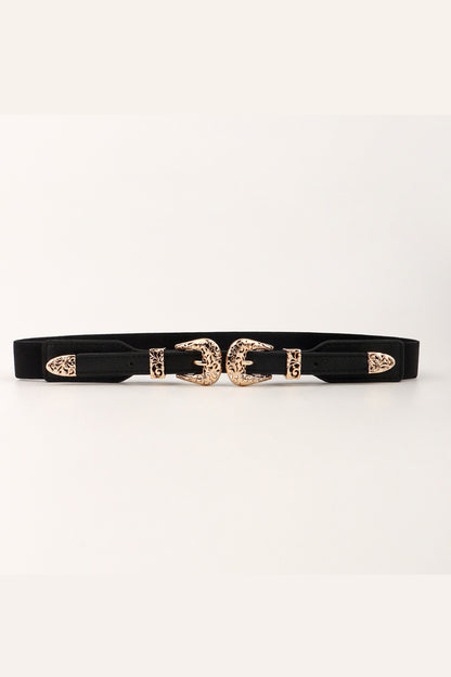 Double Buckle Elastic Belt -