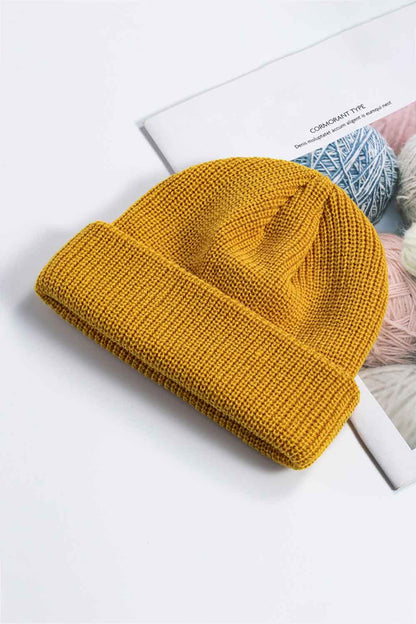 Cozy Rib-Knit Cuff Beanie -