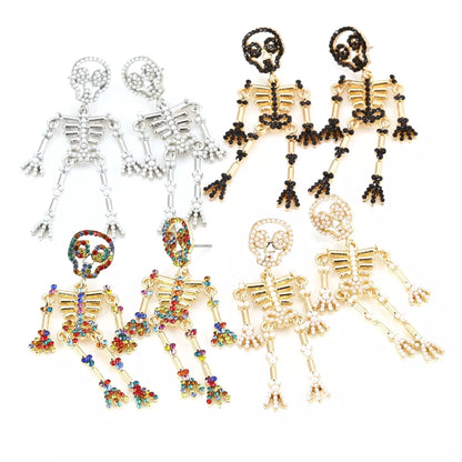 Halloween Skeleton Statement Earrings -