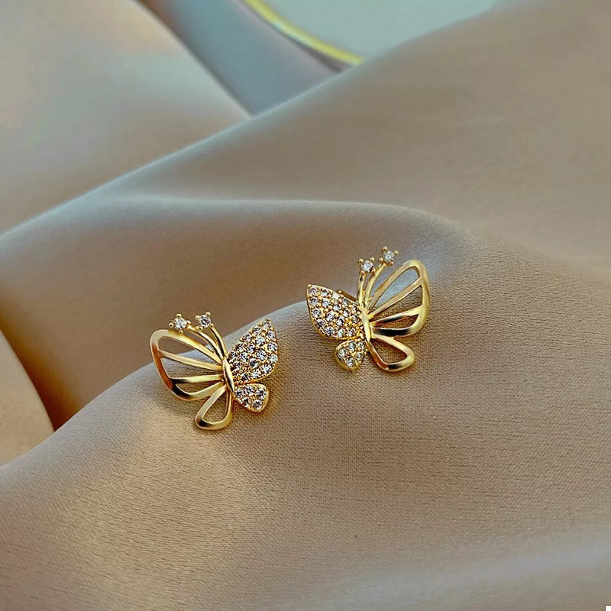 Butterfly Stud Earrings -