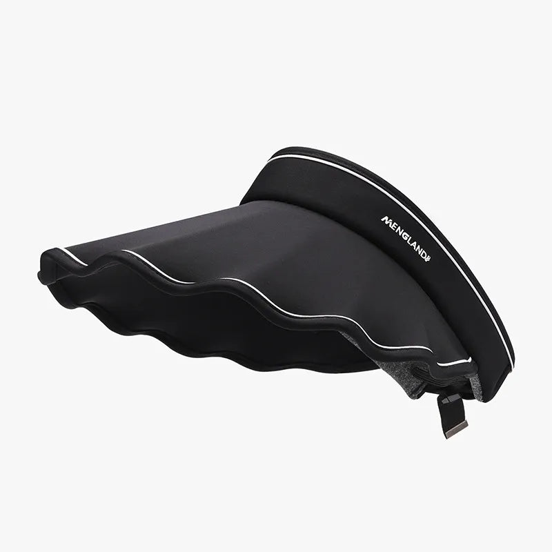 Adjustable Ice Silk Sun Hat - Black One Size