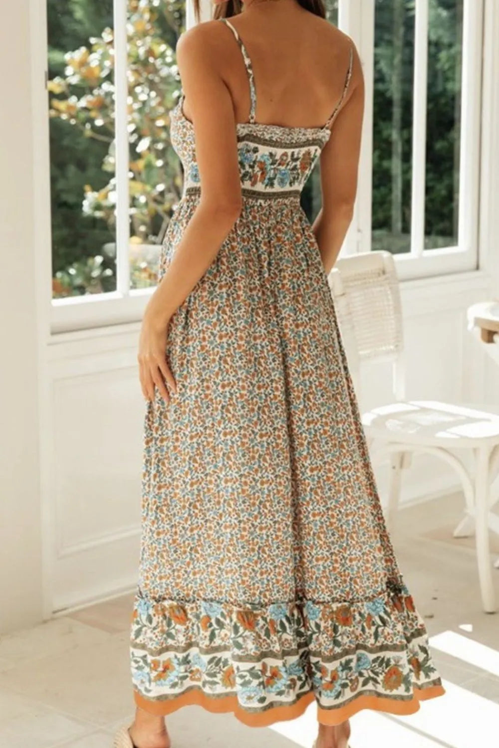 Printed Maxi Cami Dress -