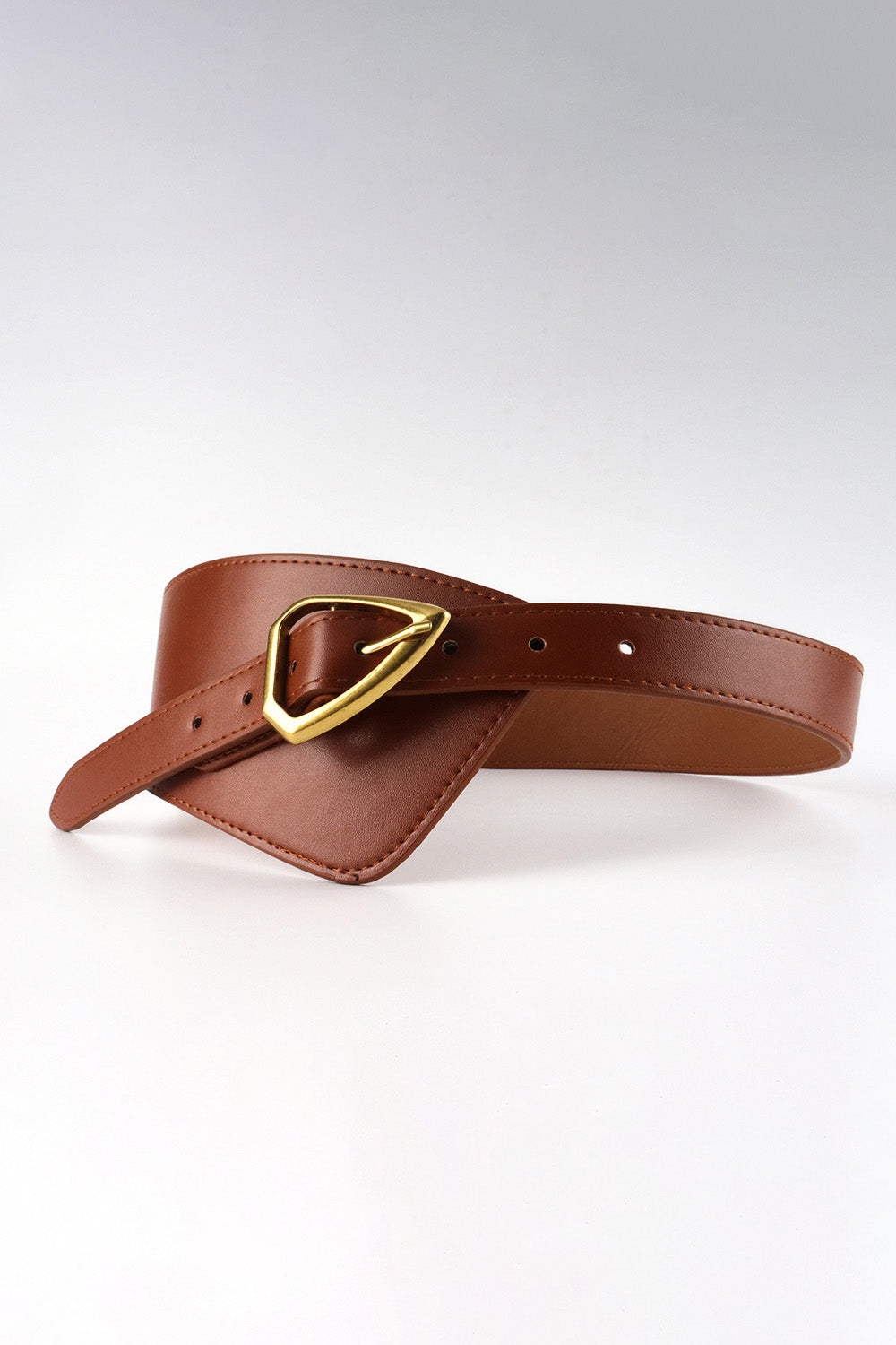 Irregular PU Leather Belt -