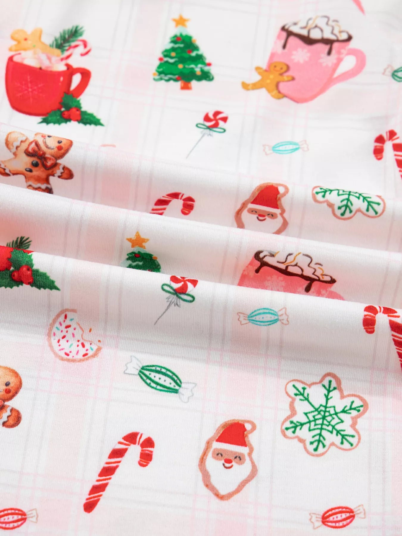 Holiday Print Short Sleeve Shirt and Pants Pajama Set -