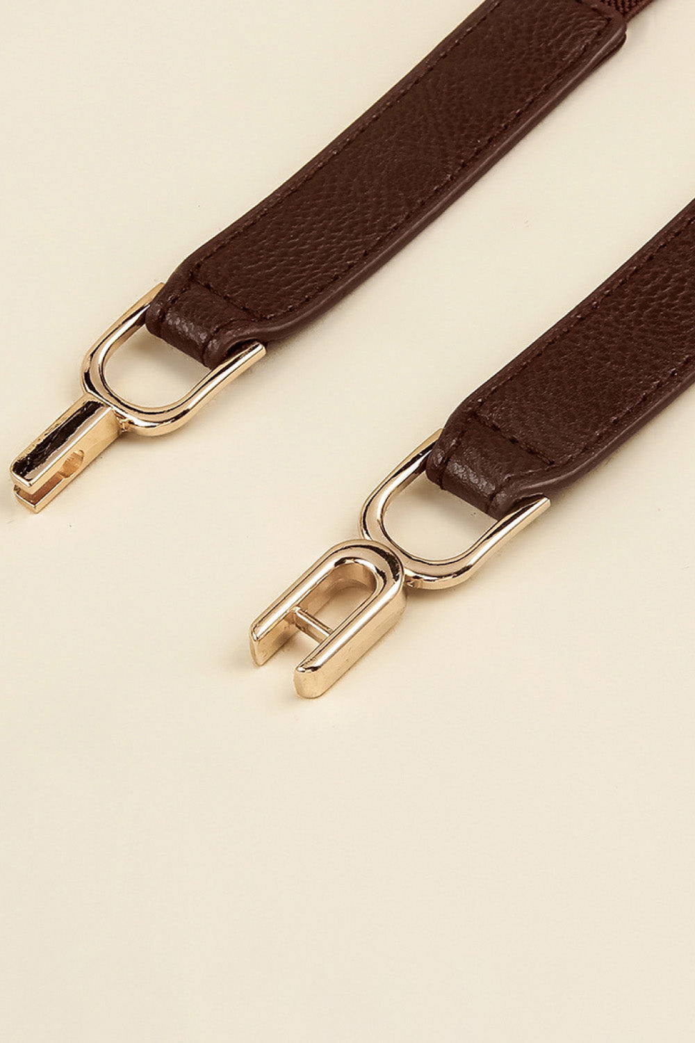 Alloy Buckle Elastic Belt -