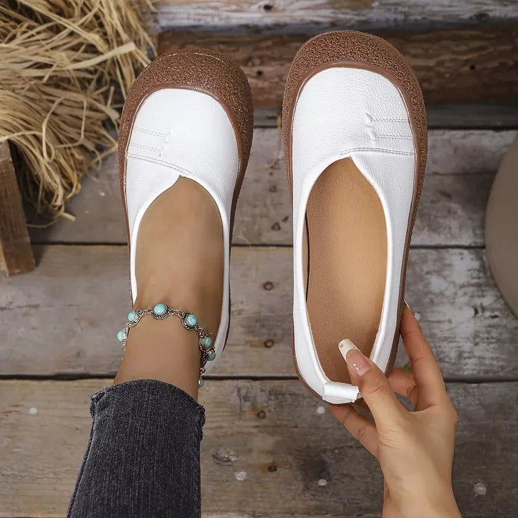 Round Toe Slip-Ons -