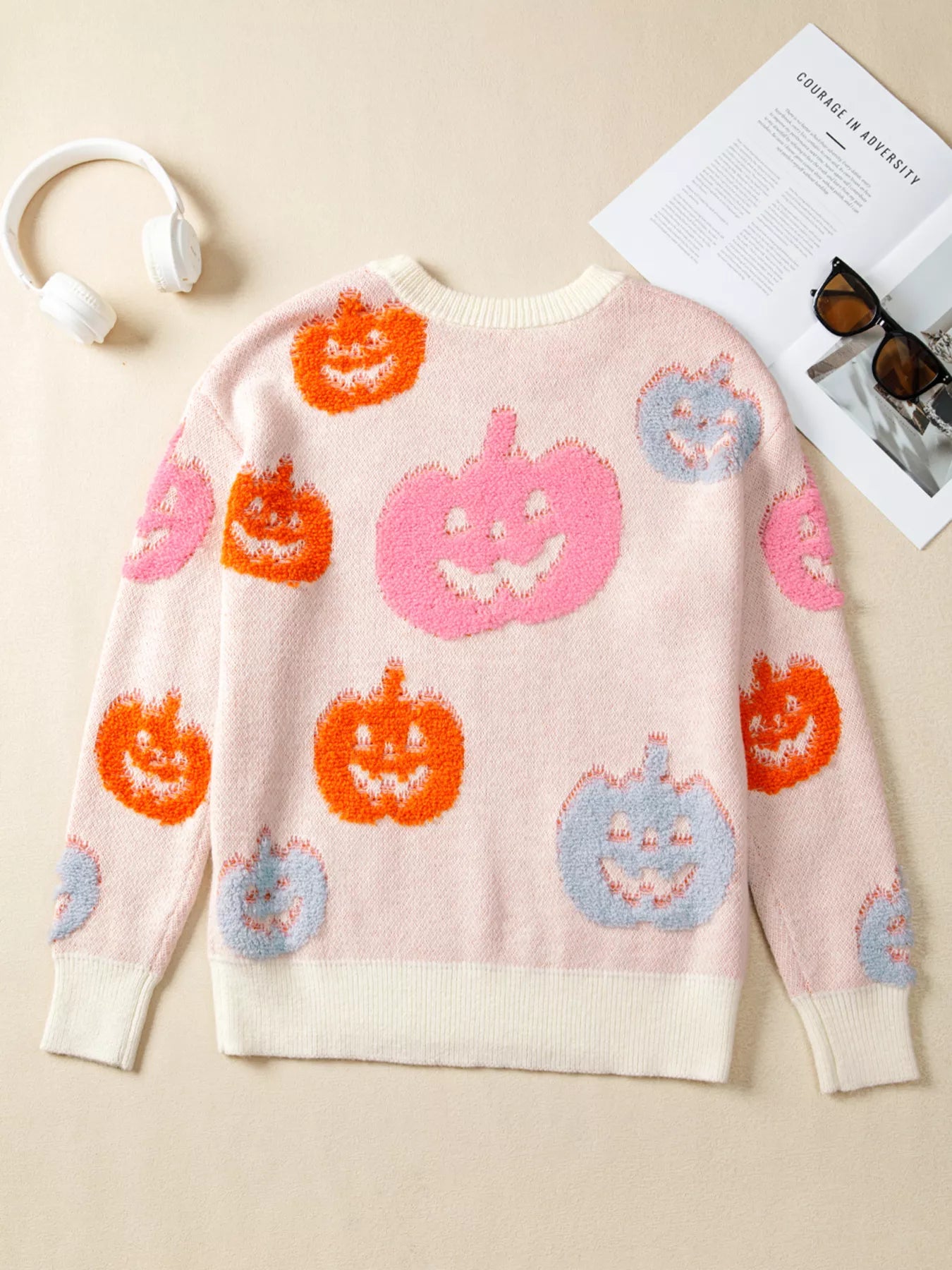 Cute Pumpkin Pattern Sweater -